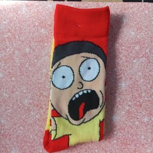RICK & MORTY unisex socks! Nwt crews so comfy! Men's sz 6-12 fits most!